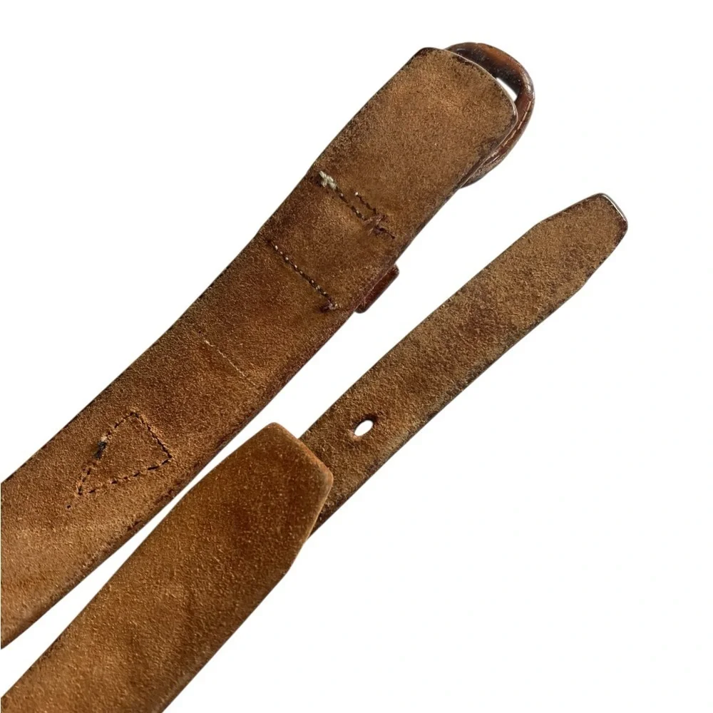 Vintage 36 Full Grain Leather Horsehide Paris Western Style Belt